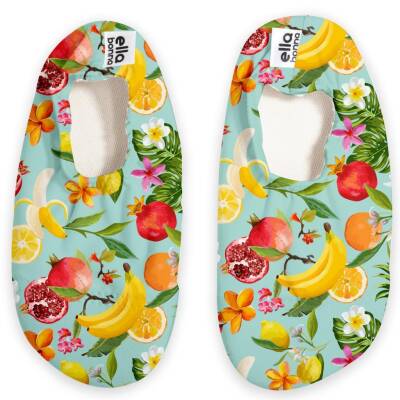 Bebek Çocuk Deniz Ayakkabısı, Kaydırmaz Taban, Unisex Havuz Patiği Meyveler