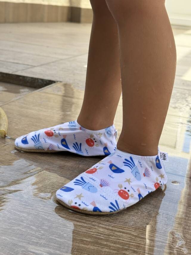 Bebek Çocuk Deniz Ayakkabısı, Kaydırmaz Taban, Unisex Havuz Patiği - 89