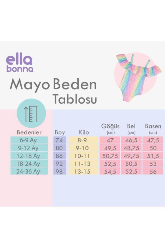 Desenli Deniz Mayosu, Havuz ,Bebek, Çocuk Mayo - 12