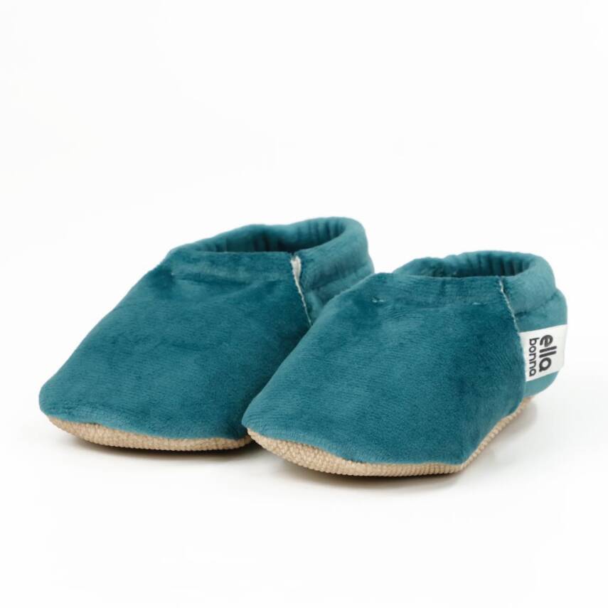 Kadife Bebek Patiği, Kaydırmaz Taban, Kreş Ayakkabısı Patik - 43