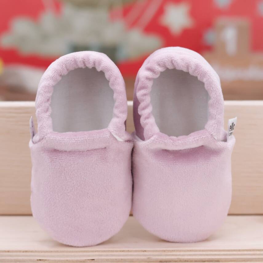 Kadife Bebek Patiği, Kaydırmaz Taban, Kreş Ayakkabısı Patik - 89