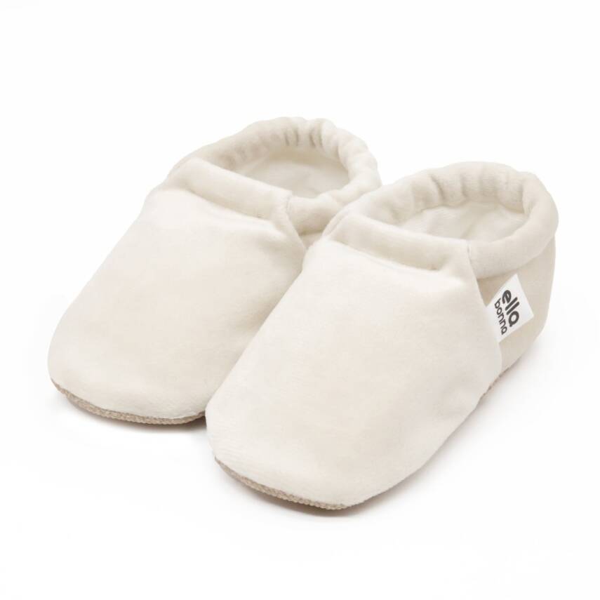Kadife Bebek Patiği, Kaydırmaz Taban, Kreş Ayakkabısı Patik - 102