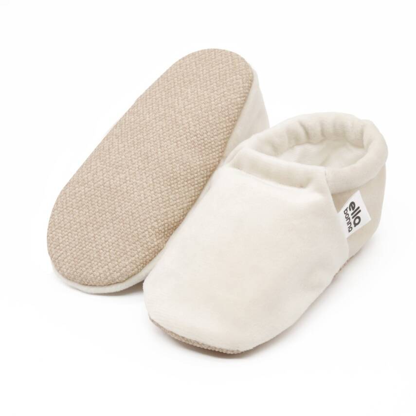 Kadife Bebek Patiği, Kaydırmaz Taban, Kreş Ayakkabısı Patik - 103