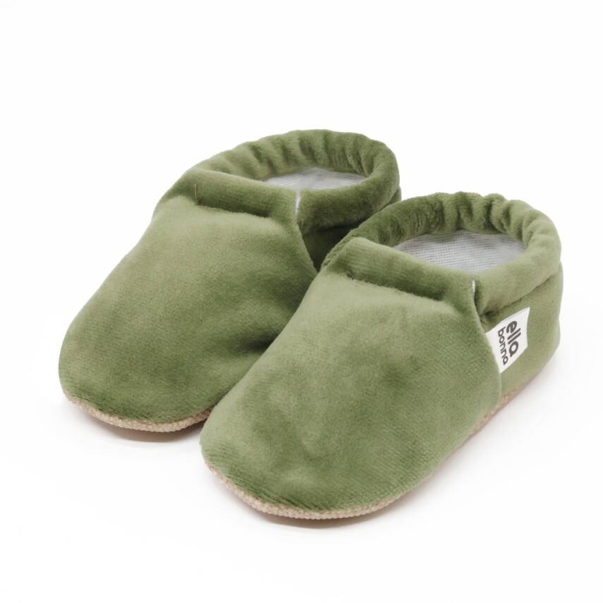 Kadife Bebek Patiği, Kaydırmaz Taban, Kreş Ayakkabısı Patik - 110