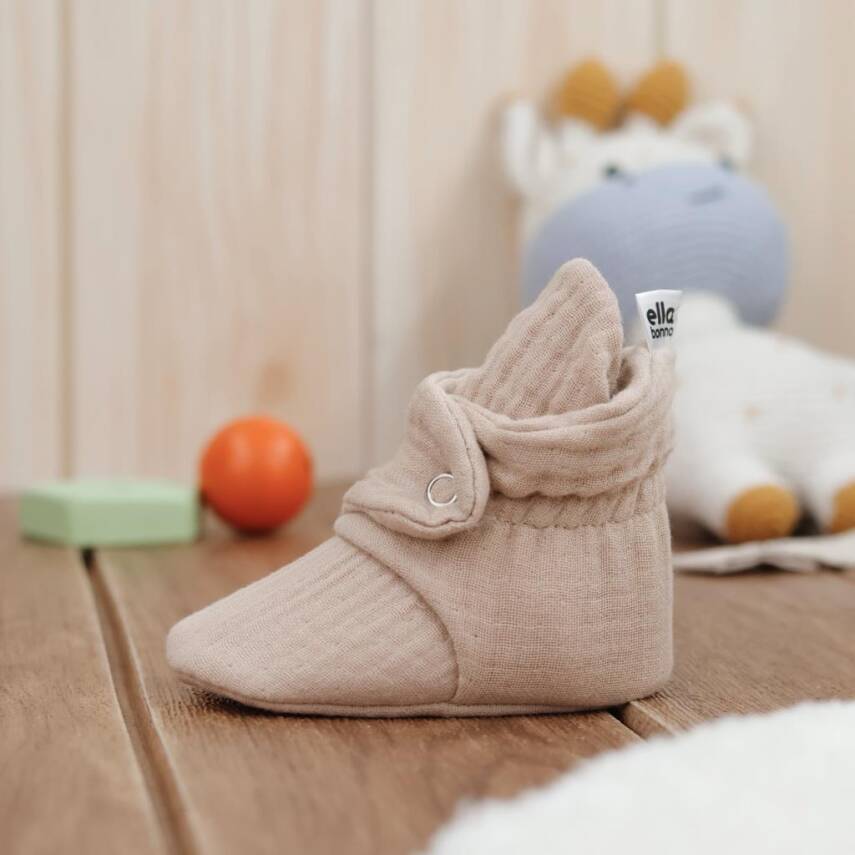 Müslin Bebek Patiği, Organik Pamuk, Yenidoğan Pandufu - 5