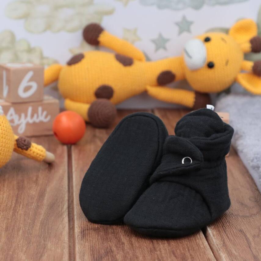 Müslin Bebek Patiği, Organik Pamuk, Yenidoğan Pandufu - 11