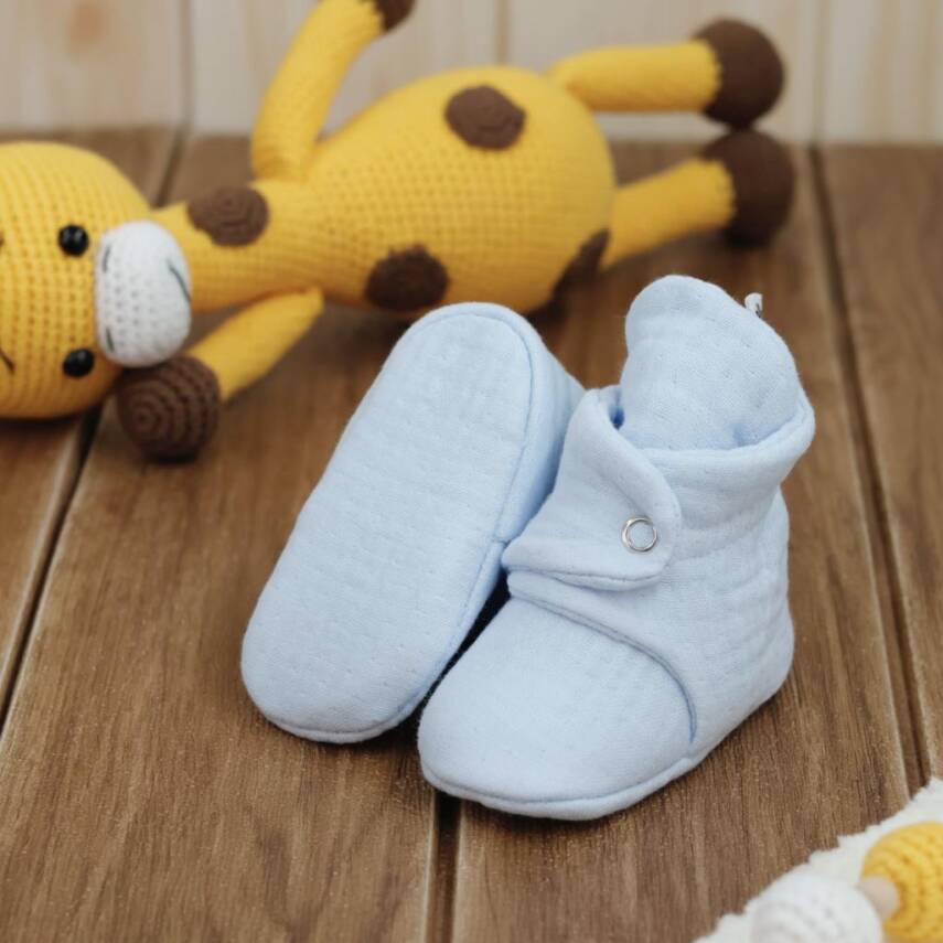 Müslin Bebek Patiği, Organik Pamuk, Yenidoğan Pandufu - 19