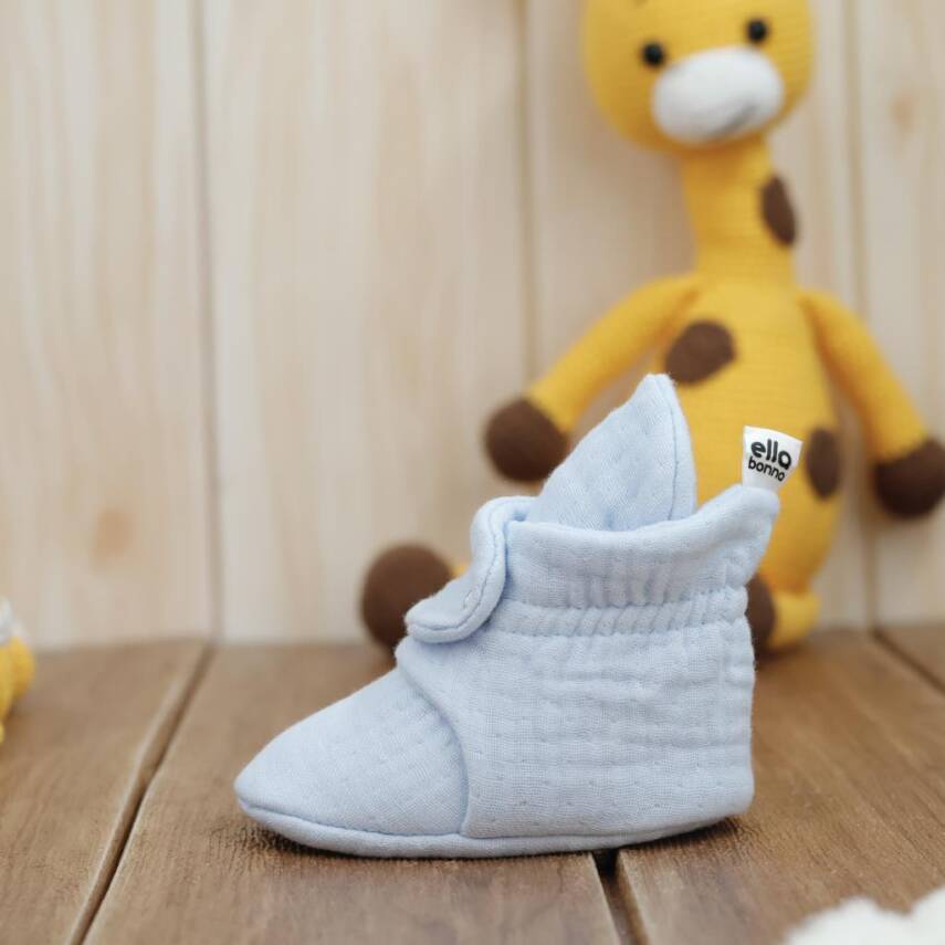 Müslin Bebek Patiği, Organik Pamuk, Yenidoğan Pandufu - 20