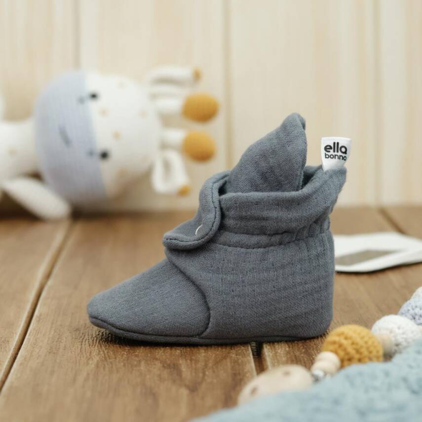Müslin Bebek Patiği, Organik Pamuk, Yenidoğan Pandufu - 34