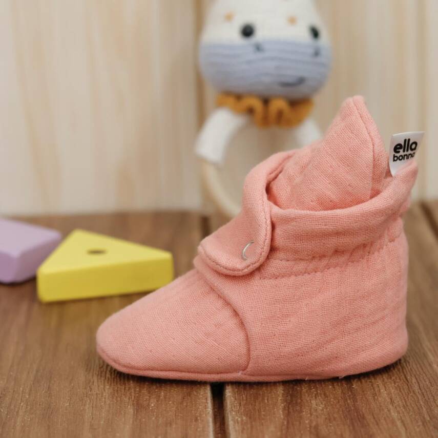 Müslin Bebek Patiği, Organik Pamuk, Yenidoğan Pandufu - 40