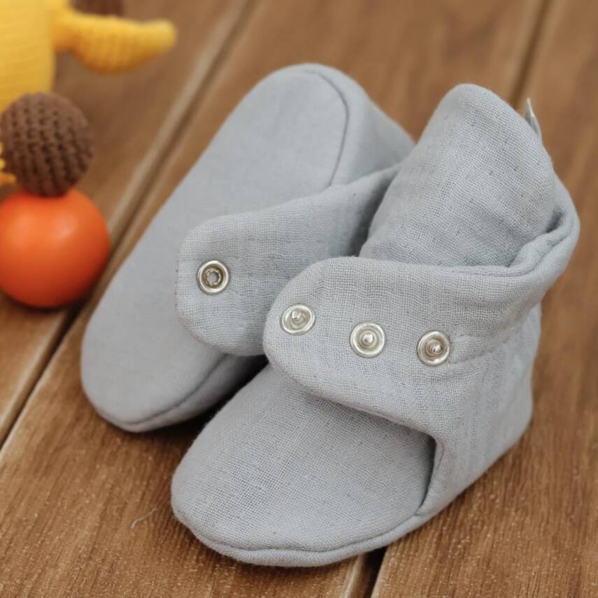 Müslin Bebek Patiği, Organik Pamuk, Yenidoğan Pandufu - 45