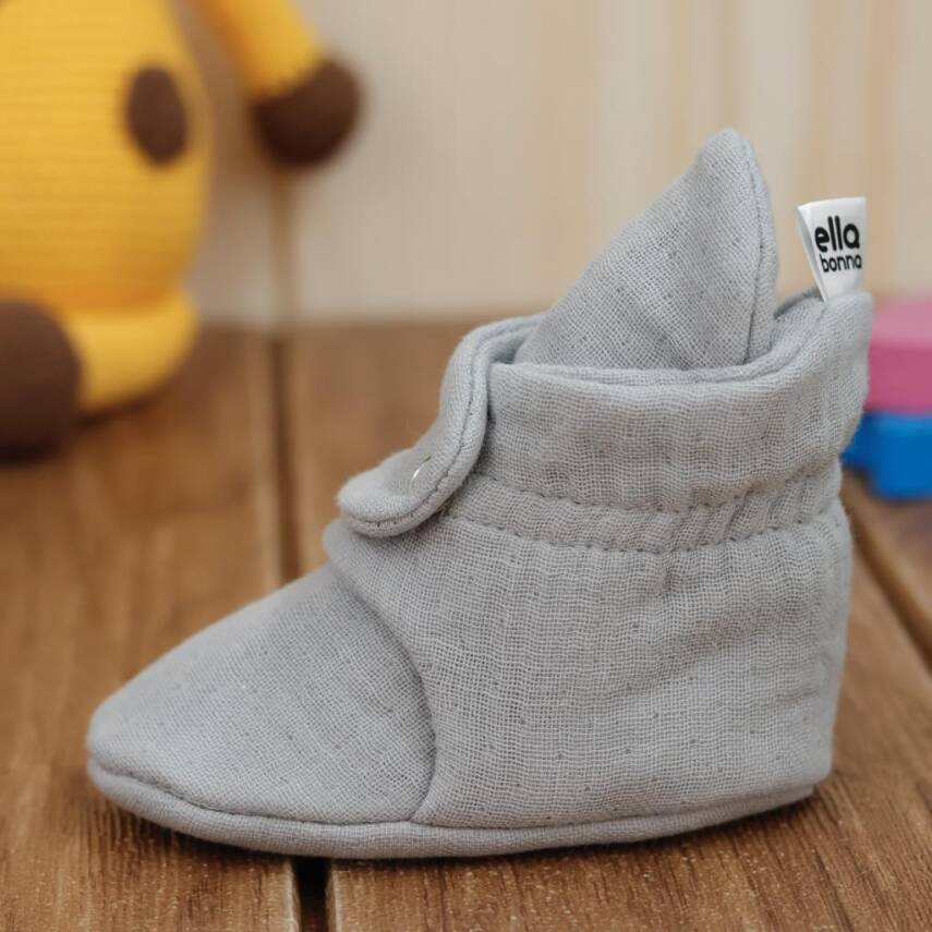 Müslin Bebek Patiği, Organik Pamuk, Yenidoğan Pandufu - 48