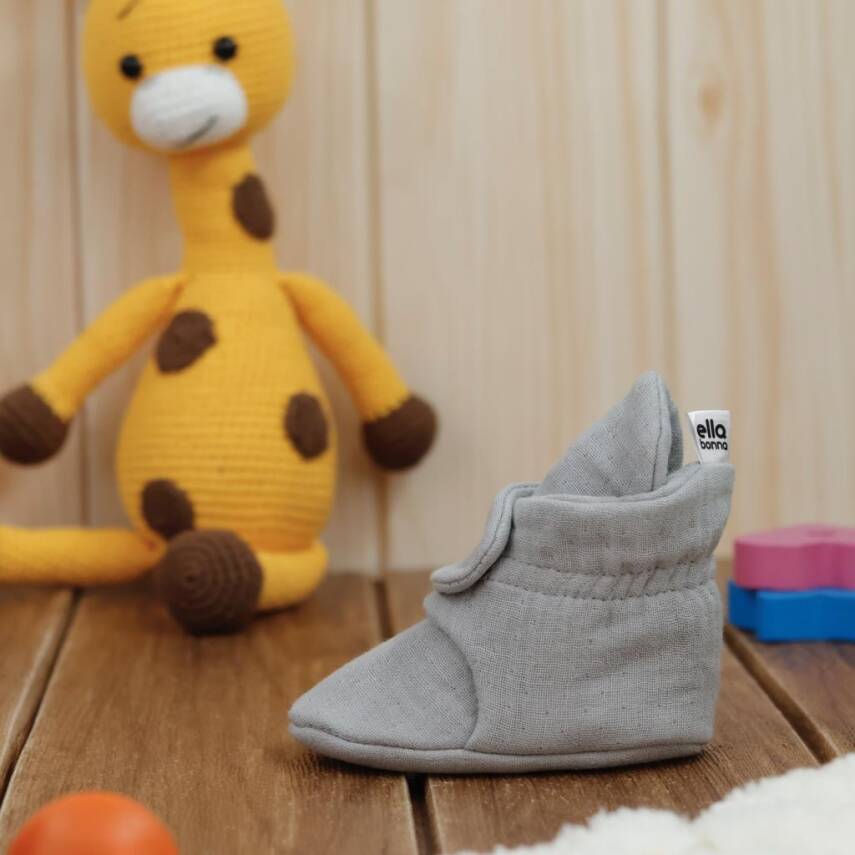 Müslin Bebek Patiği, Organik Pamuk, Yenidoğan Pandufu - 49