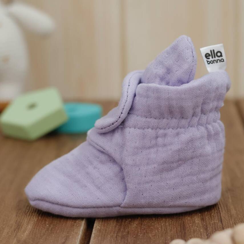 Müslin Bebek Patiği, Organik Pamuk, Yenidoğan Pandufu - 55