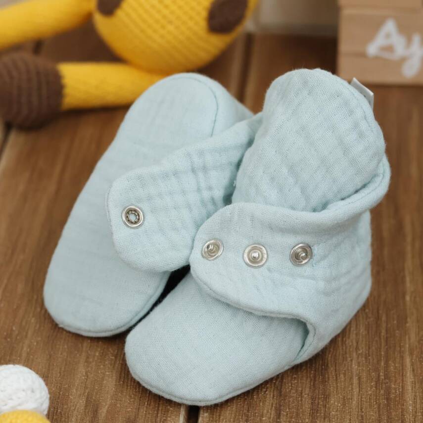 Müslin Bebek Patiği, Organik Pamuk, Yenidoğan Pandufu - 59