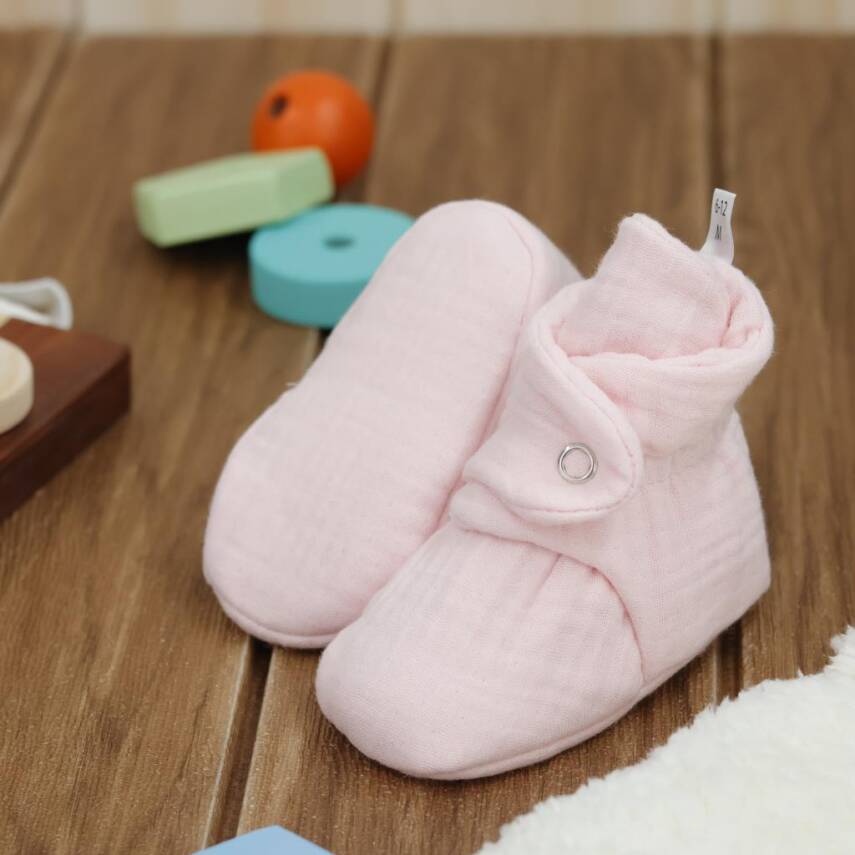Müslin Bebek Patiği, Organik Pamuk, Yenidoğan Pandufu - 68