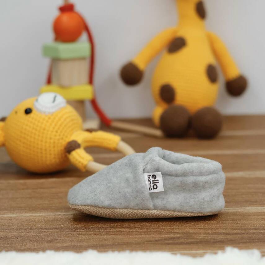 Polar Bebek Pandufu Ev Patiği, Kaydırmaz Taban, Organik Pamuk Astar Kreş Ayakkabısı - 31