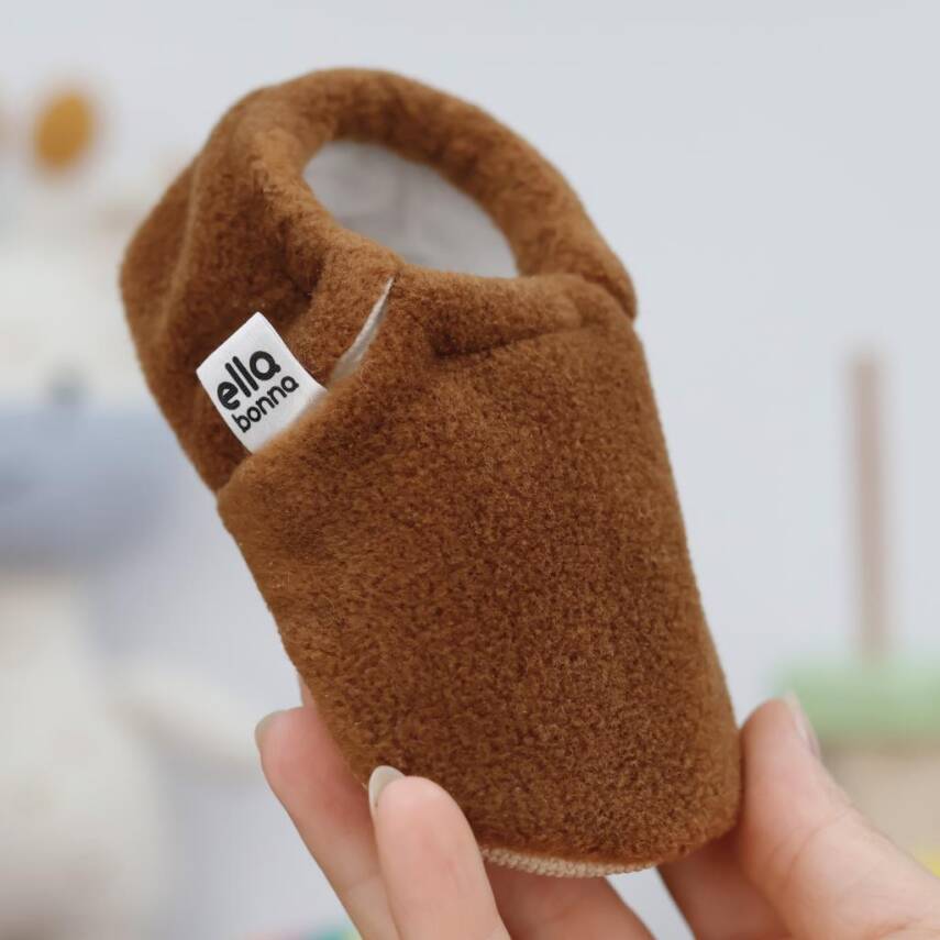 Polar Bebek Pandufu Ev Patiği, Kaydırmaz Taban, Organik Pamuk Astar Kreş Ayakkabısı - 37