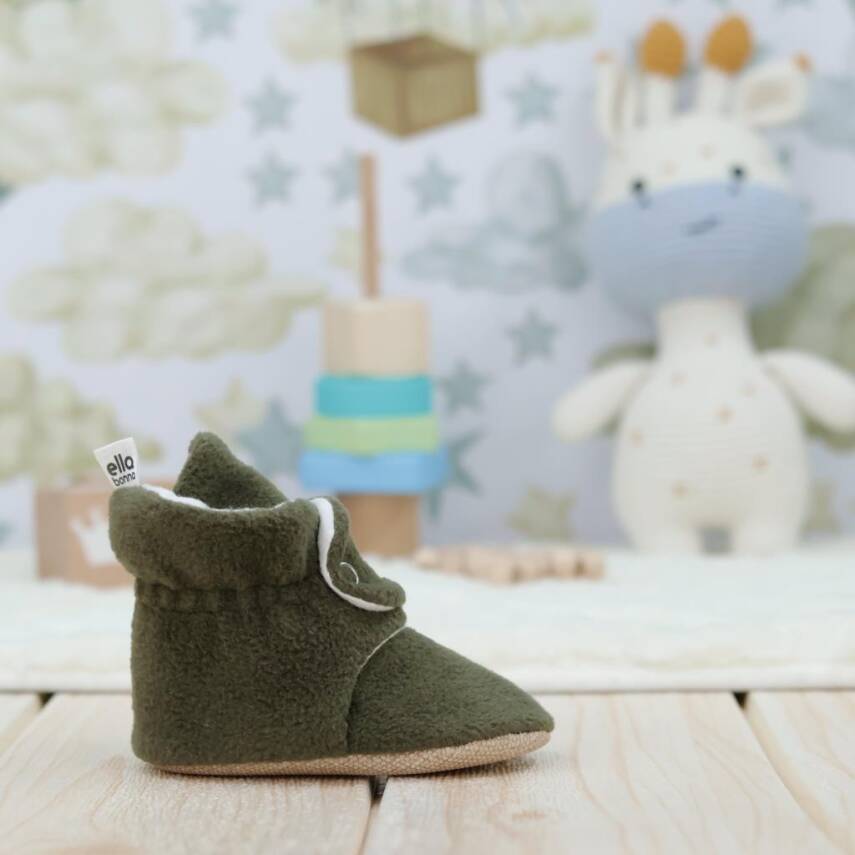 Polar Bebek Pandufu, Kaydırmaz Taban, Ev Botu, Kreş Ayakkabısı Patik - 34