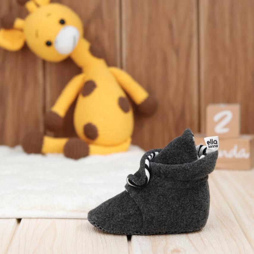 Polar Bebek Pandufu, Kaydırmaz Taban, Organik Pamuk Astarlı, İlk Adım Ev Patiği - 6