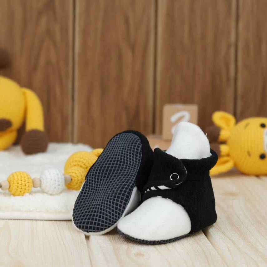 Polar Bebek Pandufu, Kaydırmaz Taban, Organik Pamuk Astarlı, İlk Adım Ev Patiği - 25