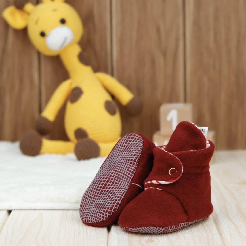 Polar Bebek Pandufu, Kaydırmaz Taban, Organik Pamuk Astarlı, İlk Adım Ev Patiği - 32