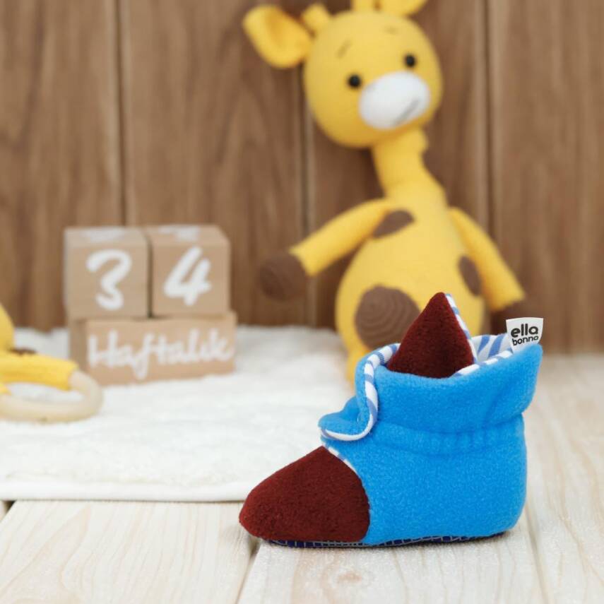 Polar Bebek Pandufu, Kaydırmaz Taban, Organik Pamuk Astarlı, İlk Adım Ev Patiği - 41