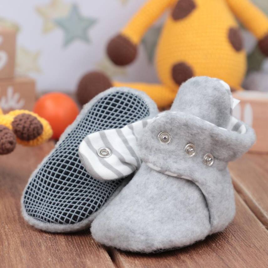 Polar Bebek Pandufu, Kaydırmaz Taban, Organik Pamuk Astarlı, İlk Adım Ev Patiği - 58