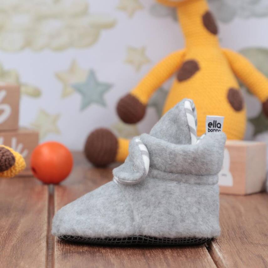Polar Bebek Pandufu, Kaydırmaz Taban, Organik Pamuk Astarlı, İlk Adım Ev Patiği - 60