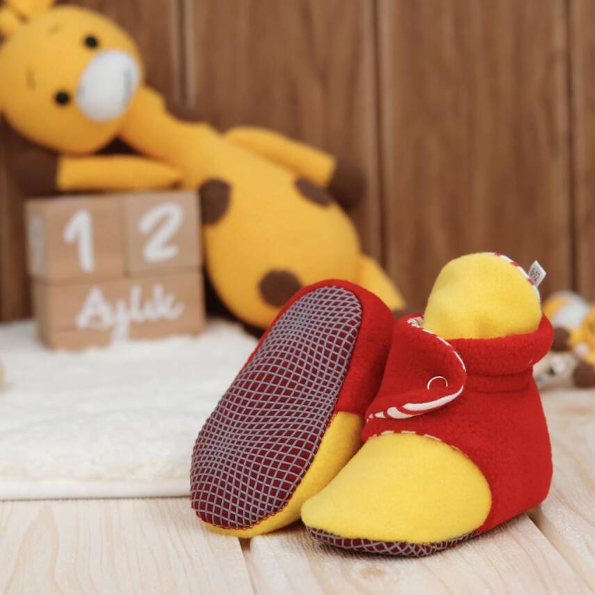 Polar Bebek Pandufu, Kaydırmaz Taban, Organik Pamuk Astarlı, İlk Adım Ev Patiği - 137