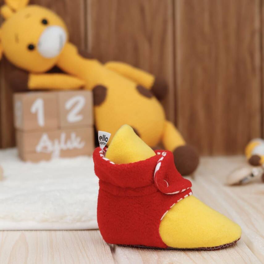 Polar Bebek Pandufu, Kaydırmaz Taban, Organik Pamuk Astarlı, İlk Adım Ev Patiği - 139