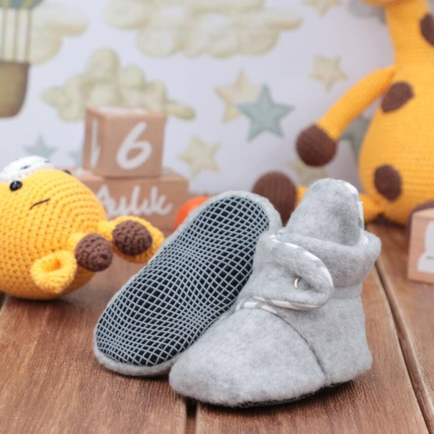 Polar Bebek Pandufu, Kaydırmaz Taban, Organik Pamuk Astarlı, İlk Adım Ev Patiği - 61