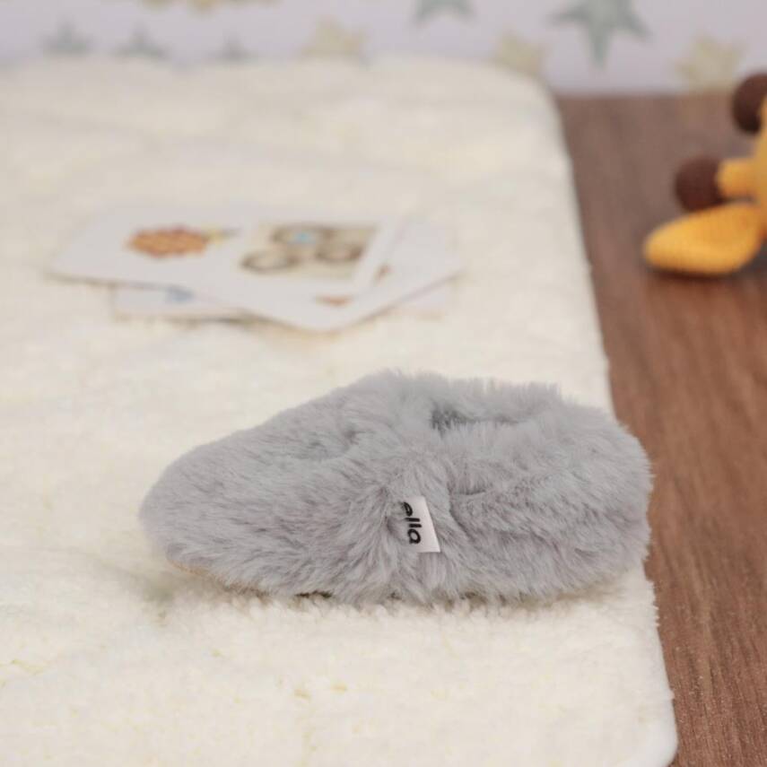 Yumuşak Tüylü ,Organik Bebek Patik, Kaydırmaz Taban Kreş Ayakkabısı, Taba - 16